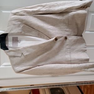 Banana Republic, 12P, Natural Linen Blazer